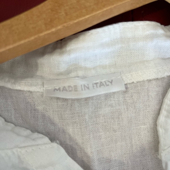 MADE IN ITALY LONG  BACK SHIRT IN EUC - Picture 6 of 6